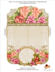 PS194 Roses Floral Money Wallet