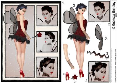Bad Girl Fae Decoupage