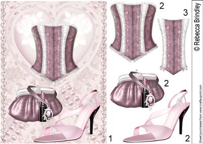 Party Night in Pink Decoupage