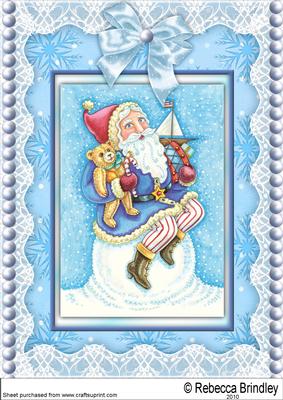 Snowy Santa A4