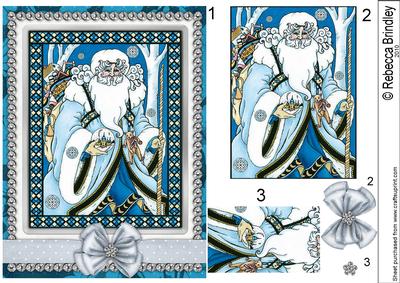 Vintage Santa of the Snow Pyramid