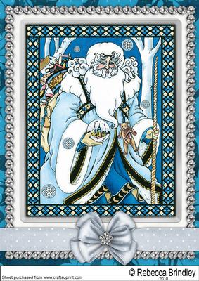 Vintage Santa of the Snow A4