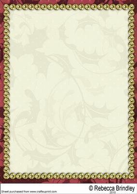 Vintage Santa of the Forest Backing Paper One
