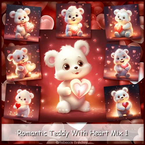 Romantic Teddy With Heart Mix 1