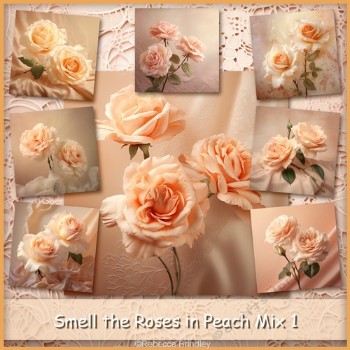Smell the Roses in Peach Mix 1