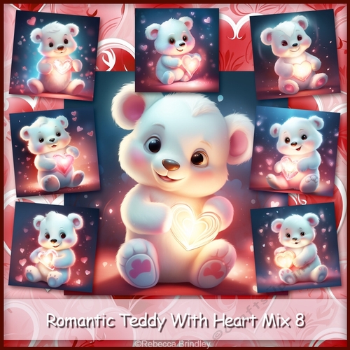 Romantic Teddy With Heart Mix 8