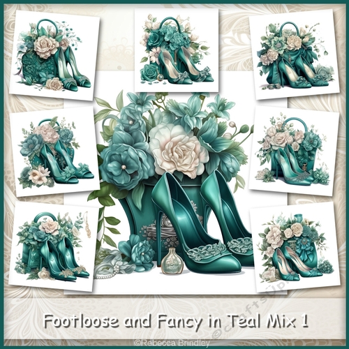 Footloose and Fancy in Teal Mix 1