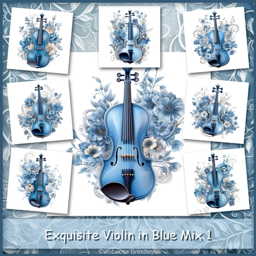 Exquisite Violin in Blue Mix 1