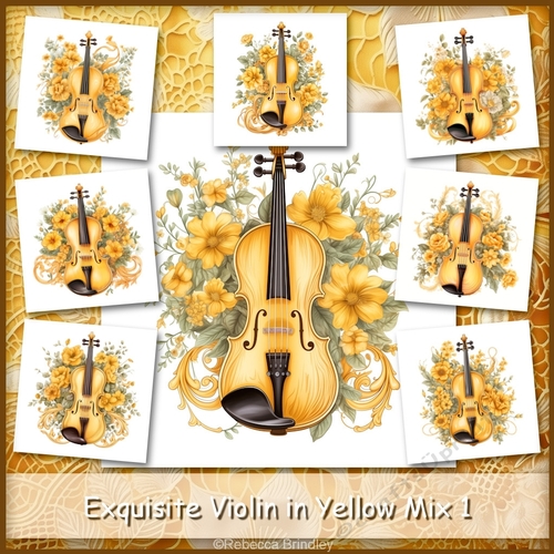 Exquisite Violin in Yellow Mix 1
