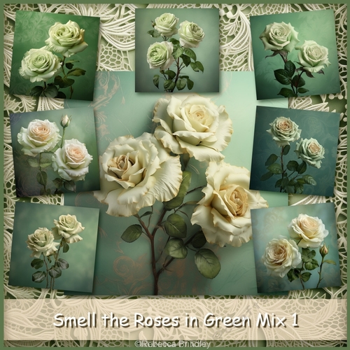 Smell the Roses in Green Mix 1