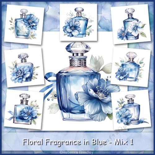 Floral Fragrance in Blue - Mix 1