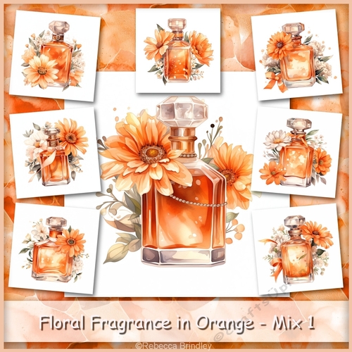 Floral Fragrance in Orange - Mix 1