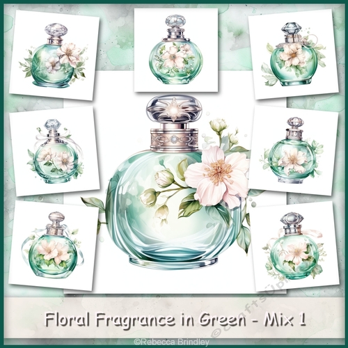 Floral Fragrance in Green - Mix 1