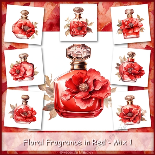 Floral Fragrance in Red - Mix 1