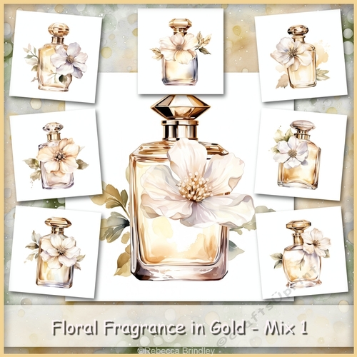 Floral Fragrance in Gold - Mix 1