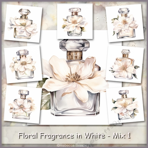 Floral Fragrance in White - Mix 1