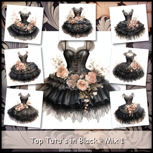 Top Tutus in Black - Mix 1