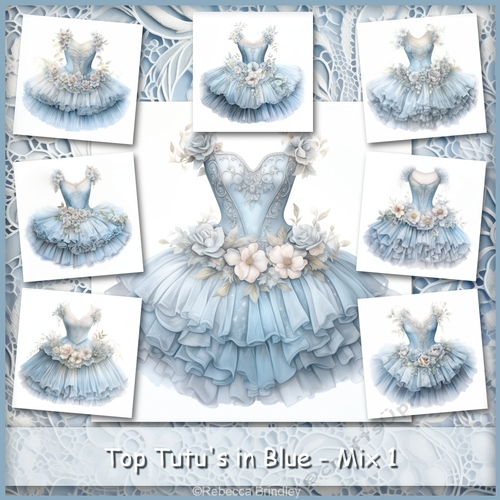 Top Tutus in Blue - Mix 1