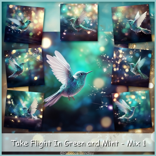 Take Flight In Green and Mint - Mix 1