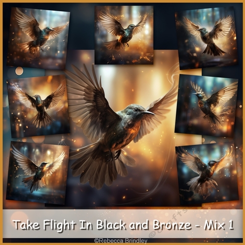 Take Flight In Black and Bronze - Mix 1