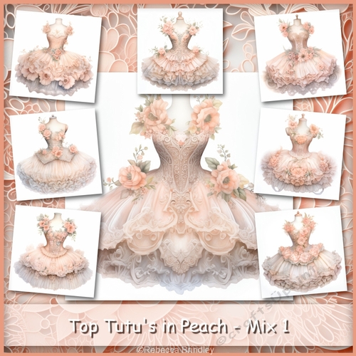 Top Tutus in Peach - Mix 1