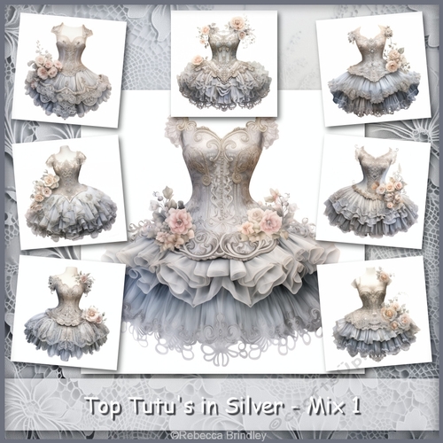 Top Tutus in Silver - Mix 1