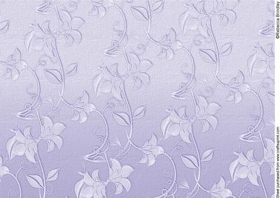 Delicate Embossed Silk Floral Paper - Blackberry