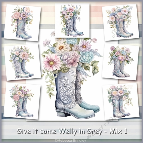 Give it some Welly in Grey - Mix 1