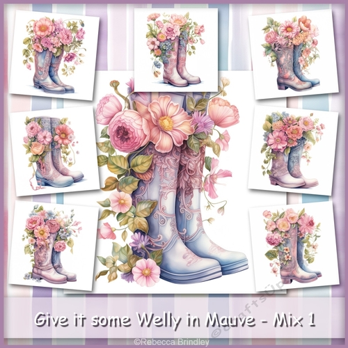 Give it some Welly in Mauve - Mix 1