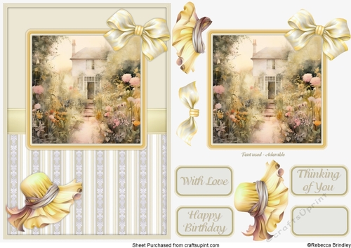 Graceful Gardens in Yellow - Design 01