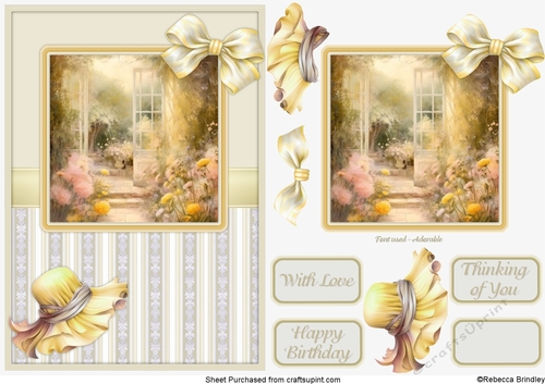 Graceful Gardens in Yellow - Design 02
