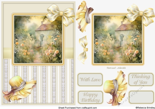 Graceful Gardens in Yellow - Design 03