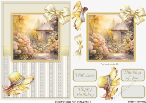 Graceful Gardens in Yellow - Design 04