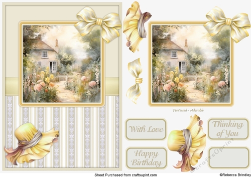 Graceful Gardens in Yellow - Design 05