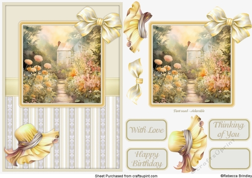 Graceful Gardens in Yellow - Design 06