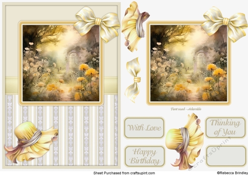 Graceful Gardens in Yellow - Design 07