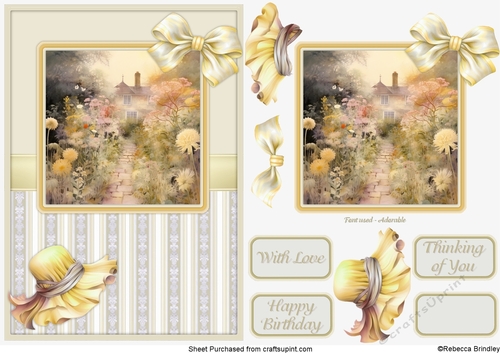 Graceful Gardens in Yellow - Design 08