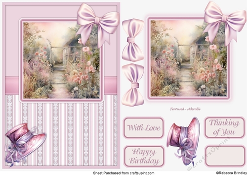 Graceful Gardens in Pink - Design 01