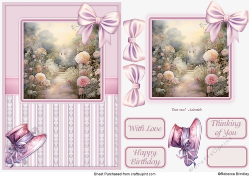 Graceful Gardens in Pink - Design 02