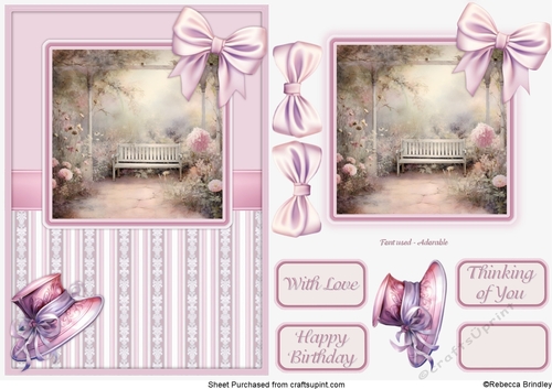Graceful Gardens in Pink - Design 04