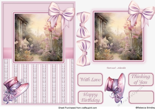 Graceful Gardens in Pink - Design 06