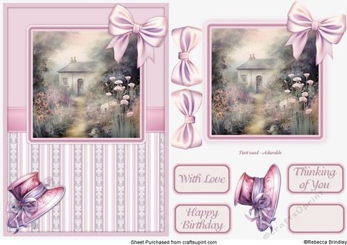 Graceful Gardens in Pink - Design 08