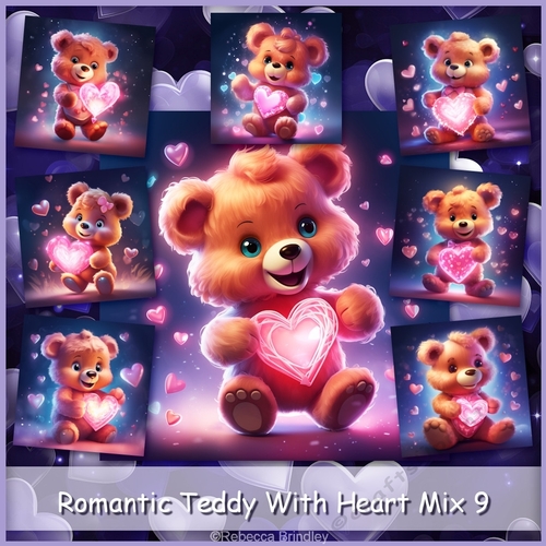 Romantic Teddy With Heart Mix 9