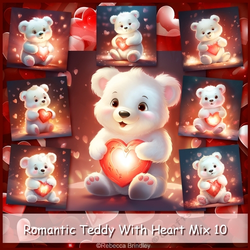 Romantic Teddy With Heart Mix 10