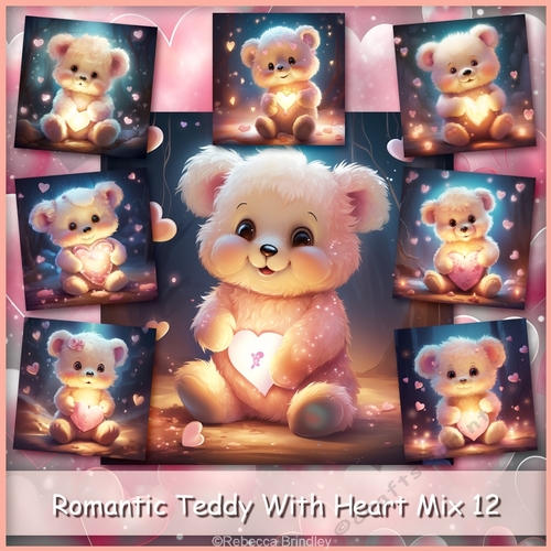 Romantic Teddy With Heart Mix 12
