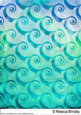 Paisley Swirls Backing Paper 8