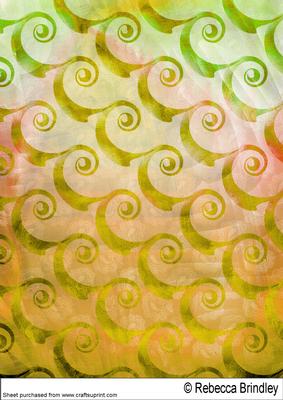 Paisley Swirls Backing Paper 4