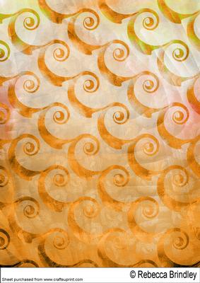 Paisley Swirls Backing Paper 3