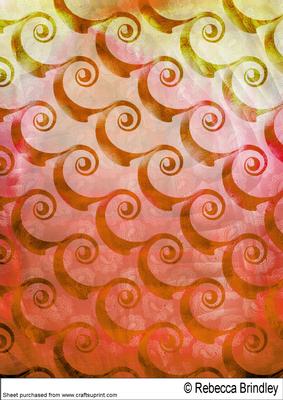 Paisley Swirls Backing Paper 2