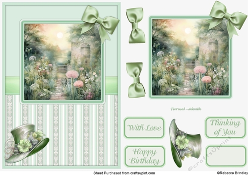Graceful Gardens in Green - Design 02